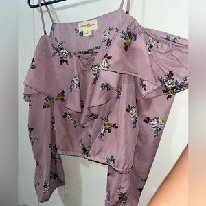 Wishful park off the shoulder crop top